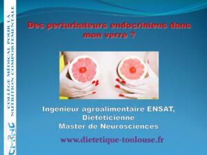 affiche "des perturbateurs endocriniens dans mon verre"