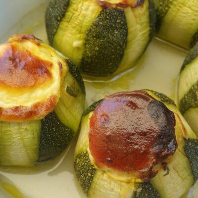 Courgettes farcies au fromage de chèvre