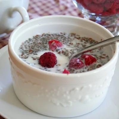 Porridge aux graines de chia et lin