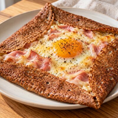Galettes de sarrasin jambon, œuf et fromage