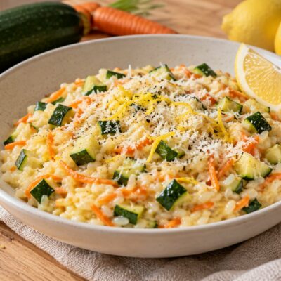 Risotto courgette citron