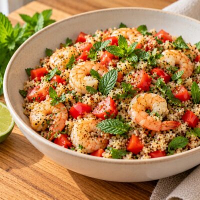Taboulé au quinoa et à la menthe